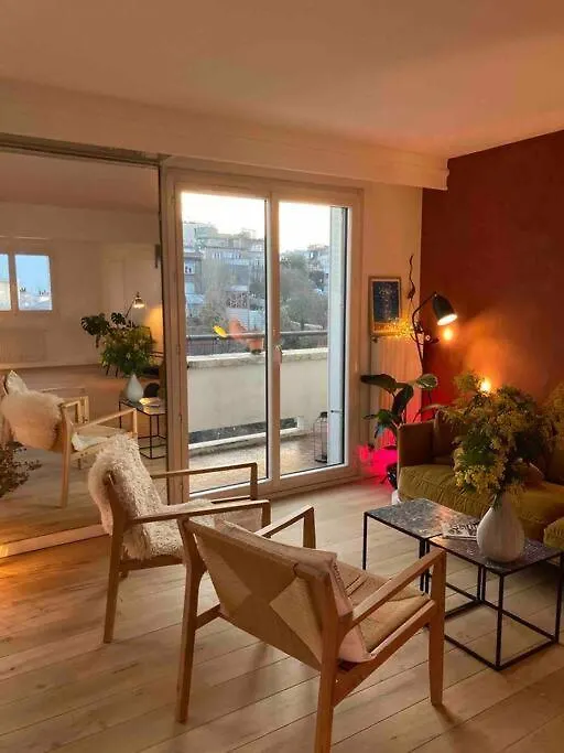شقة Loft En Dernier Etage Proche Des Buttes Chaumont باريس